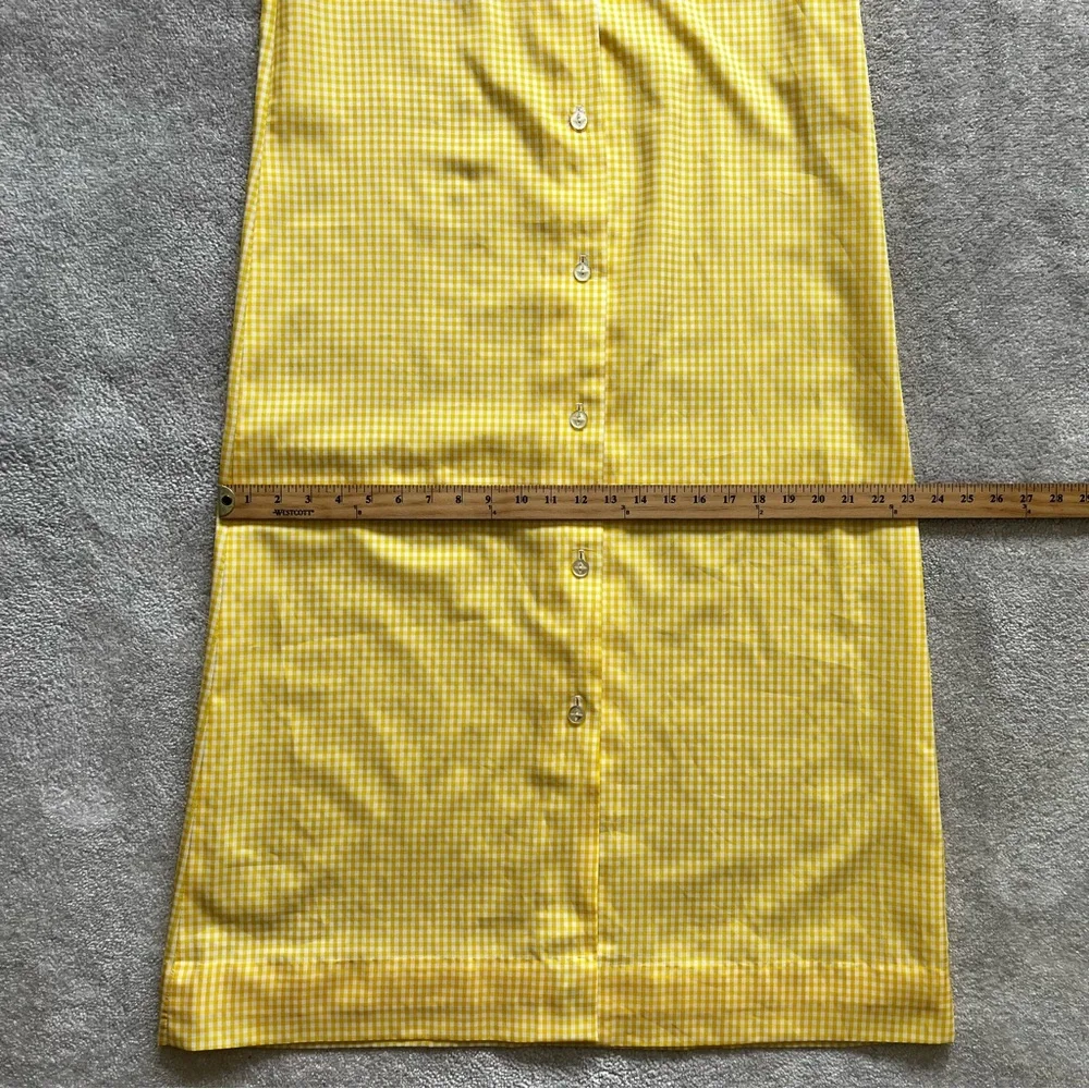 STELLA FAGIN GINGHAM PRINT BUTTON DOWN DRESS LIGHTWEIGHT COTTAGECORE PRAIRIE - Picture 8 of 10